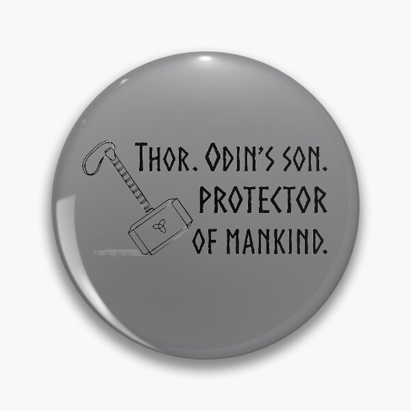 Item preview, Thor. Odin's Son. Protector of Mankind. (Black) designed and sold by TFeldDesign.