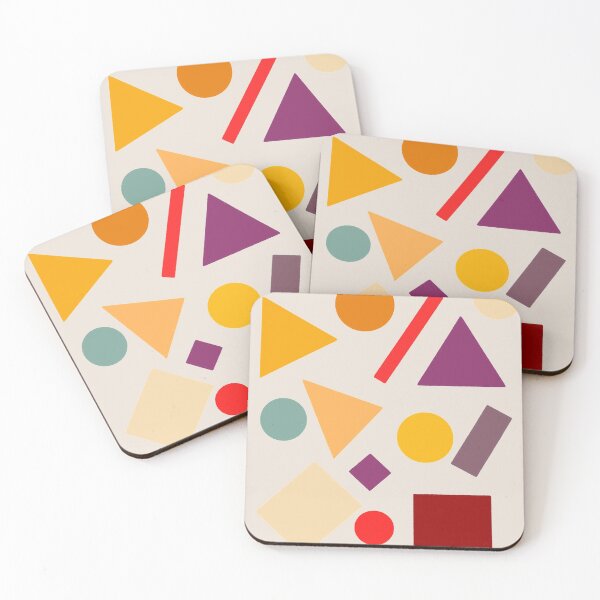 Item preview, Retro Vintage Inspired - 70s Colors - Geometric Shapes Print - Pattern designed and sold by Aryeh Studio.