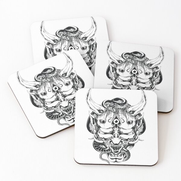 Item preview, Hannya  Mask Outline designed and sold by MaddFictional.