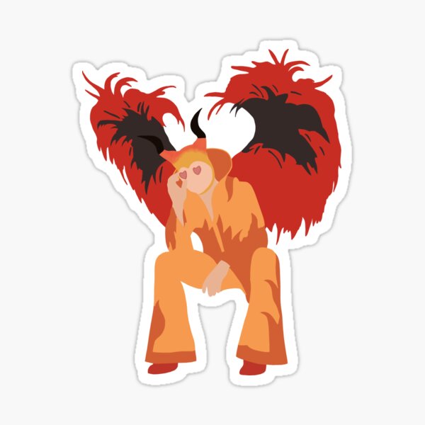 Elton John Devil Sticker