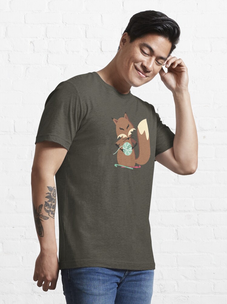 Cute fox crochet hooks fluffy yarn t-shirt | Essential T-Shirt