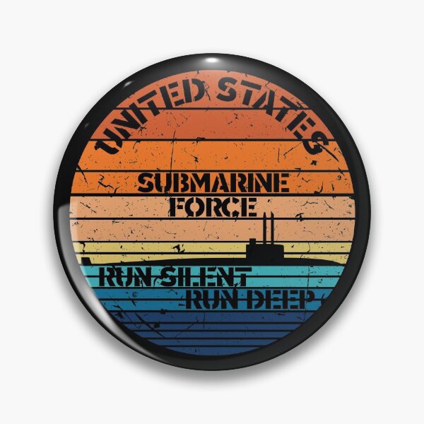Item preview, Sunset US Submarine Force Run Silent Distressed designed and sold by MadMando.