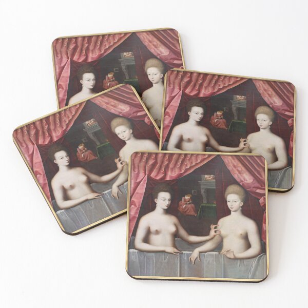 Item preview,  Gabrielle d'Estrées and One of her Sisters Taking A Bath designed and sold by TJ Devadatta Best.