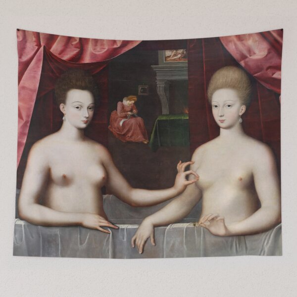 Item preview,  Gabrielle d'Estrées and One of her Sisters Taking A Bath designed and sold by TJ Devadatta Best.