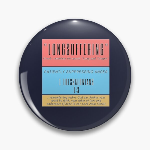 Item preview, Long-suffering... Patiently Suppressing Anger designed and sold by AnJAutismWorld.