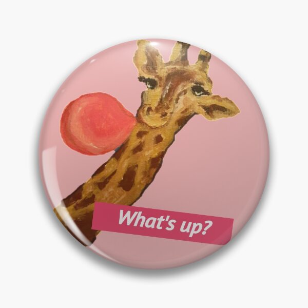 Item preview, What's good? Giraffe painting designed and sold by Gloria Feruzi.