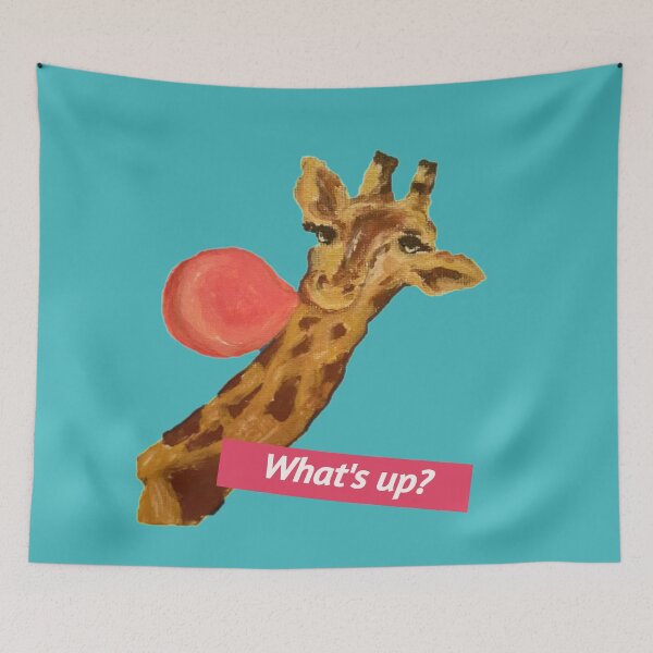 Item preview, What's good? Giraffe painting designed and sold by Gloria Feruzi.