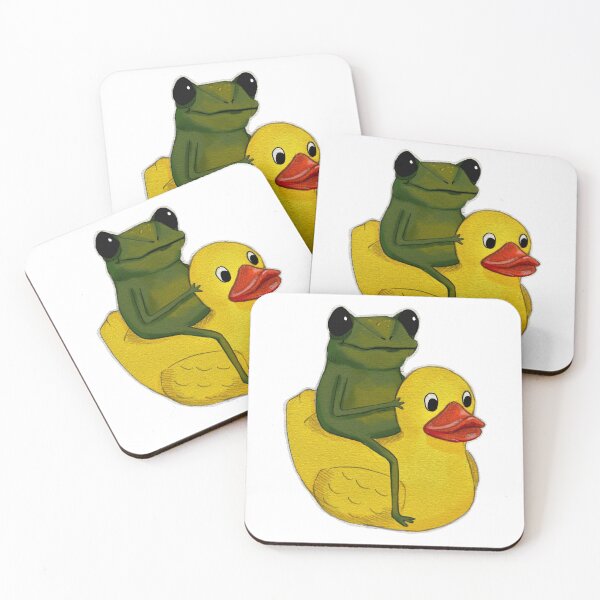 Item preview, Frog on a rubber ducky designed and sold by abbiekye.