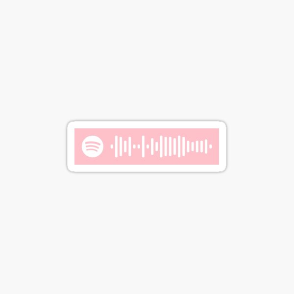 I Wanna Be Your Girlfriend By Girl In Red Spotify Code Sticker By Clarisse6803 Redbubble