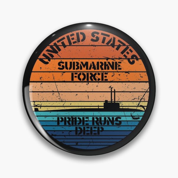 Item preview, Sunset US Sub Force Pride Runs Deep Distressed designed and sold by MadMando.