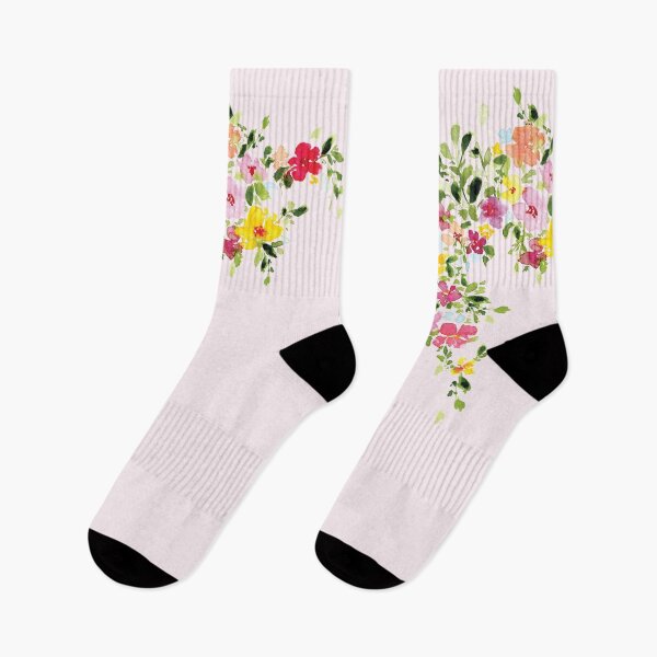 Item preview, Blush floral colorful wildflower watercolor designed and sold by heartofanna.