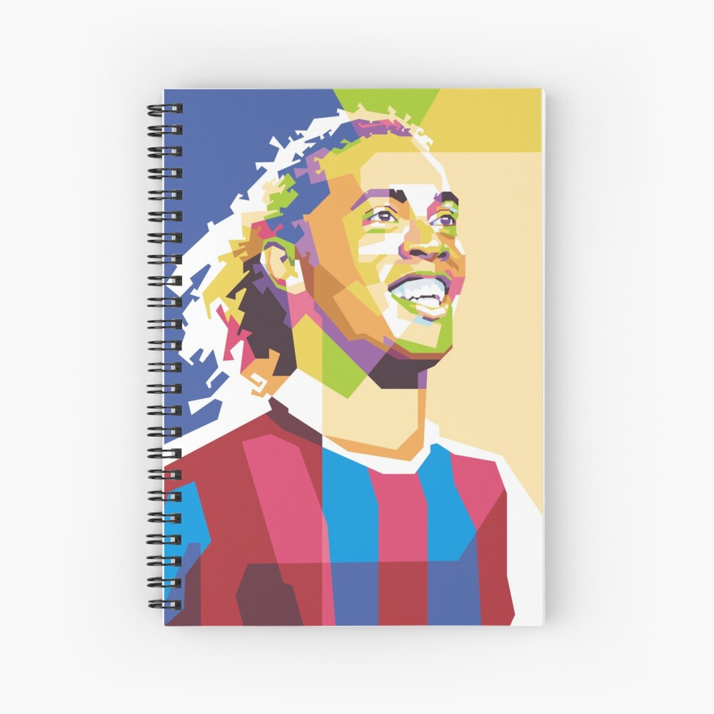 Zidane Maradona Pele Spiral Notebook