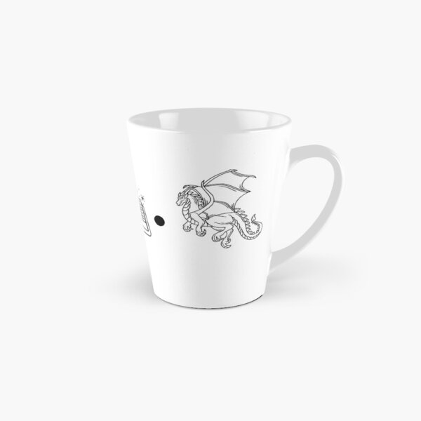Coffee, Books, & Dragons Icons Tall Mug