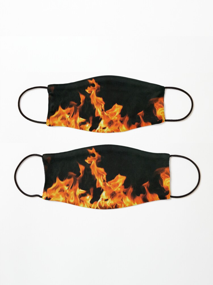 Alternate view of #Flame, #Forks of flame, #Spurts of flame, #fire, light, flames Mask