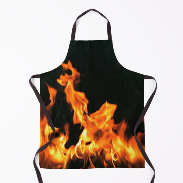 #Flame, #Forks of flame, #Spurts of flame, #fire, light, flames Apron