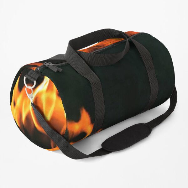 #Flame, #Forks of flame, #Spurts of flame, #fire, light, flames Duffle Bag