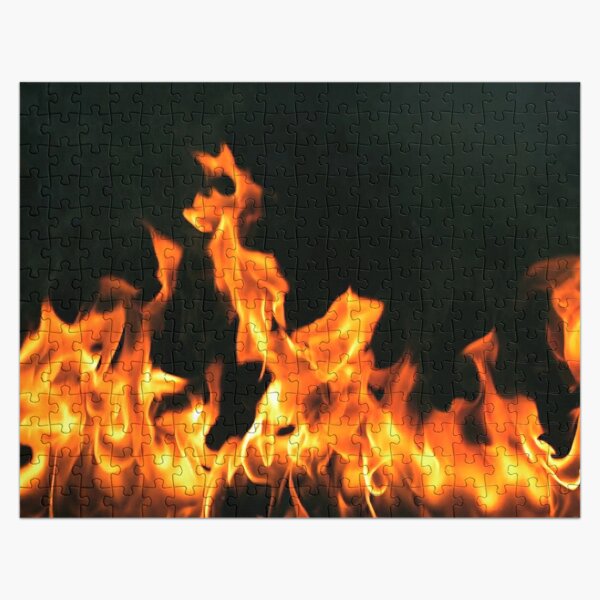#Flame, #Forks of flame, #Spurts of flame, #fire, light, flames Jigsaw Puzzle