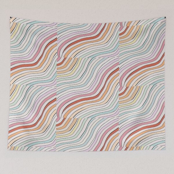 Item preview, Rainbow Wave Pattern designed and sold by Julitortellini.