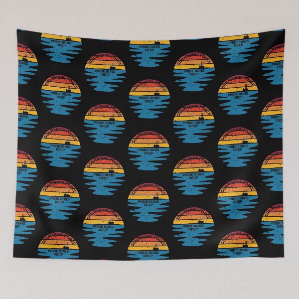 Item preview, Sunset Sub Force Pride Runs Deep Distressed  designed and sold by MadMando.