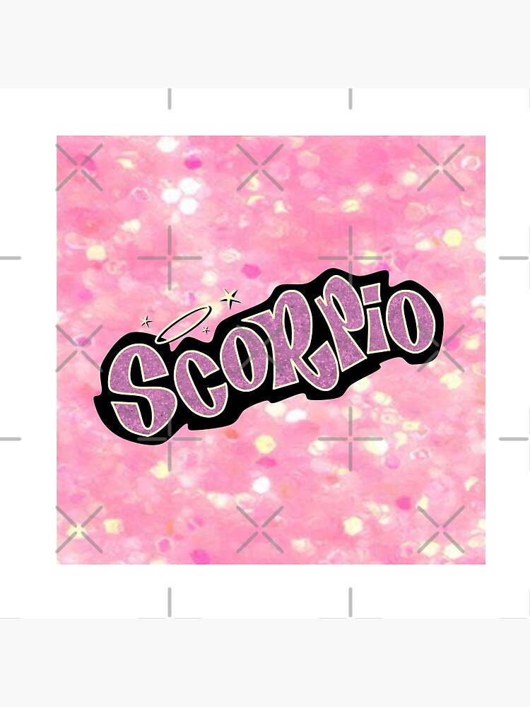 scorpio bratz style - iconic pink glitter font logo cute y2k