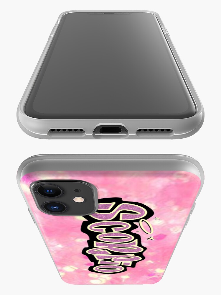 Alternate view of scorpio bratz style - iconic pink glitter font logo cute y2k aesthetic iPhone Case & Cover
