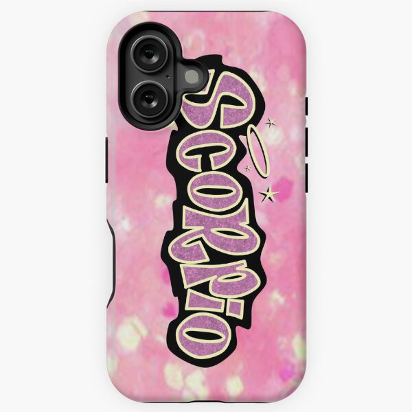 Aperçu de l'œuvre style bratz scorpio - logo emblématique à paillettes roses, jolie esthétique y2k créée et vendue par sweetnsourbunny.