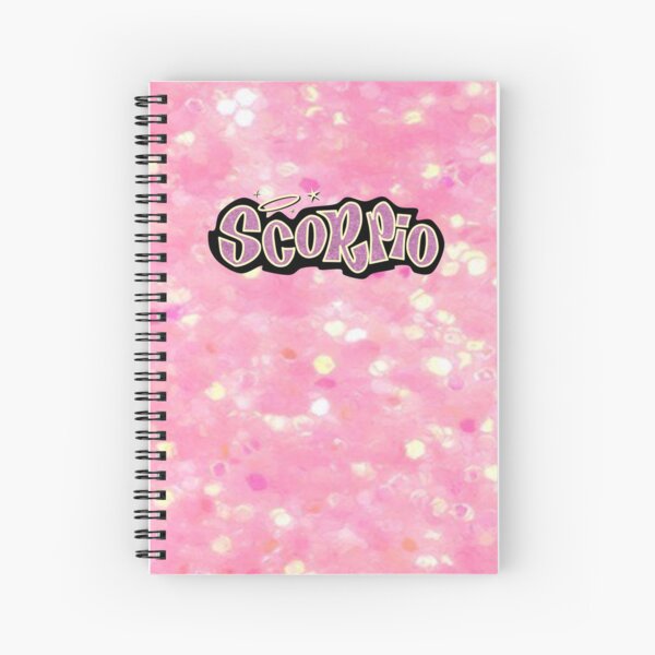 Paper Studio Black Glitter Spiral-Bound Notebook w/Stickers & Pen – Aura In  Pink Inc.