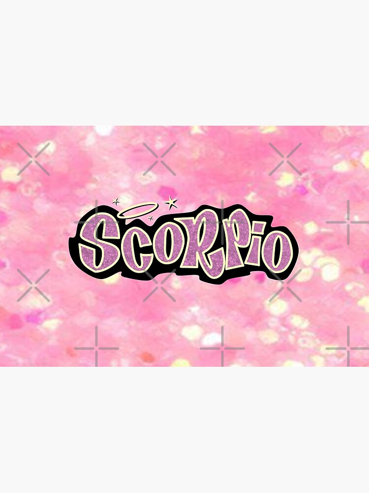 scorpio bratz style - iconic pink glitter font logo cute y2k