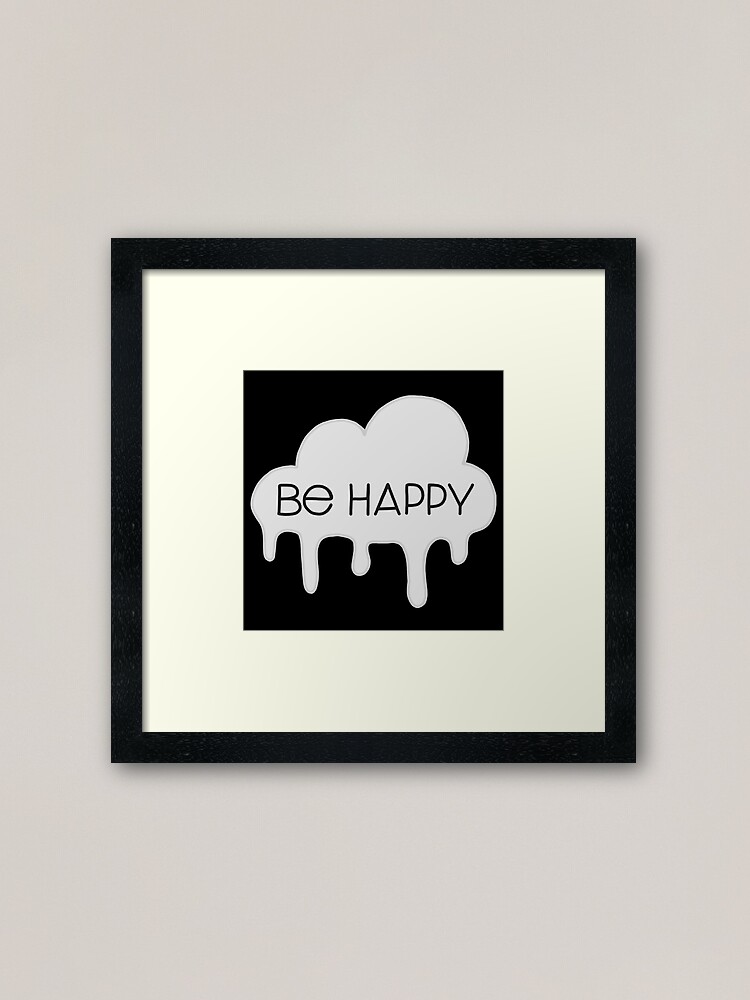 Be Happy Dixie Damelio Song Design Framed Art Print By Shreyaasm611 Redbubble