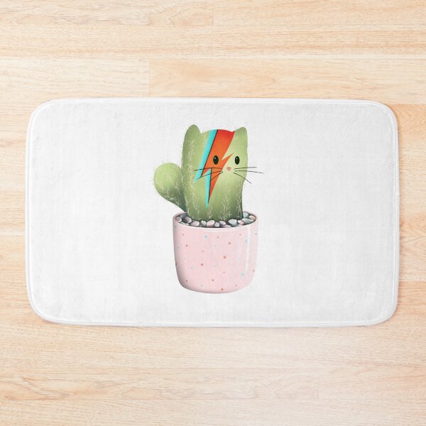 Item preview, Cat Cactus with Stardust Lightning Bolt designed and sold by Stephanie Massie.