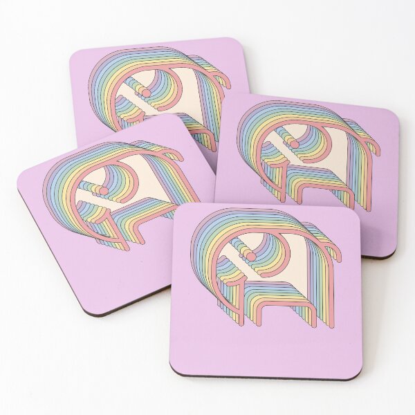 Item preview, Flamingo Yikes Aesthetic Rainbow Animal Pastel Vintage designed and sold by goodfriendkyle.
