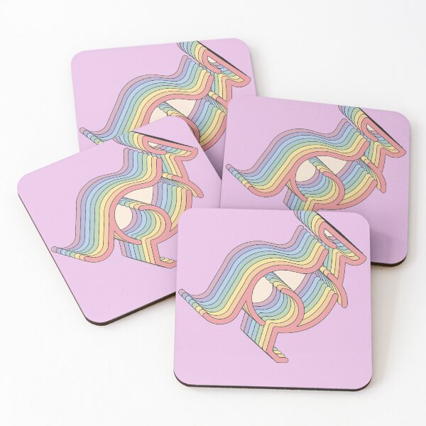 Item preview, Kangaroo Yikes Aesthetic Rainbow Animal Pastel Vintage designed and sold by goodfriendkyle.
