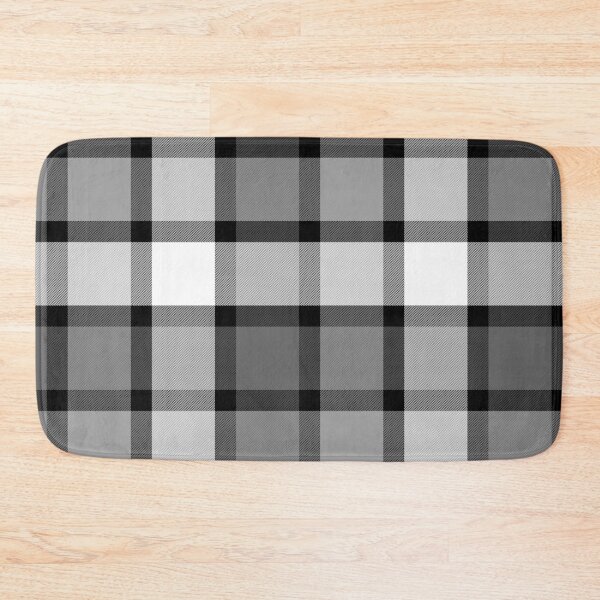 Item preview, Black and white large checkered tartan pattern designed and sold by natalyon.