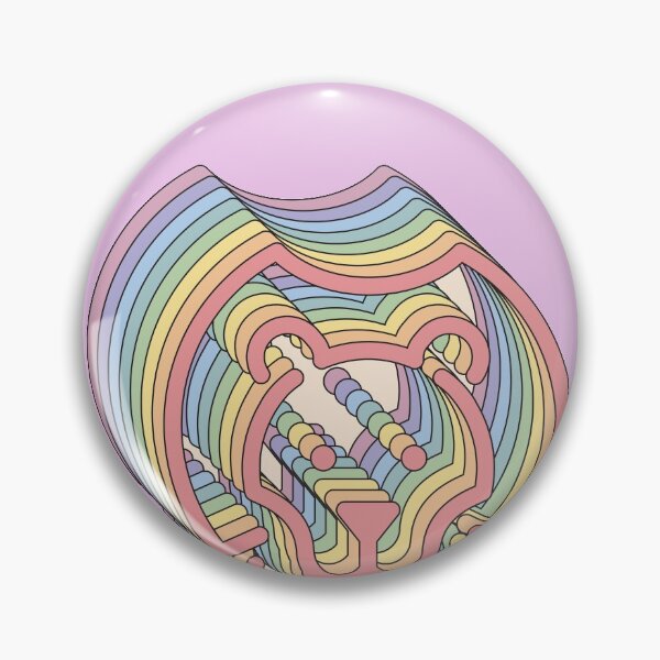 Item preview, Lion Yikes Aesthetic Rainbow Animal Pastel Vintage designed and sold by goodfriendkyle.