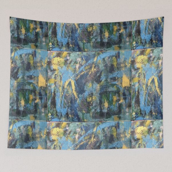 Item preview, Abstract Blue designed and sold by MatchTheDrapes.