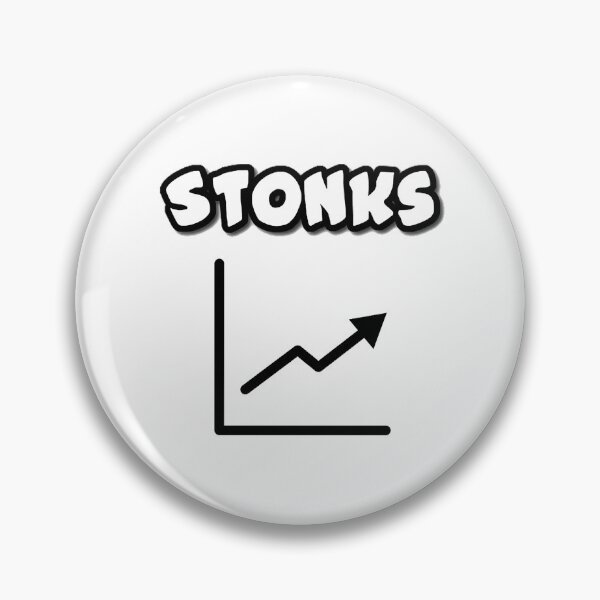Item preview, Stonks - White designed and sold by Teesigned.