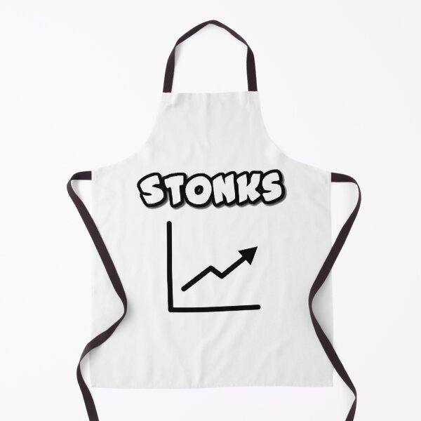 Item preview, Stonks - White designed and sold by Teesigned.