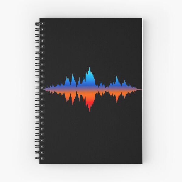 Item preview, Blue and Orange Waveform designed and sold by MaeleaTan.