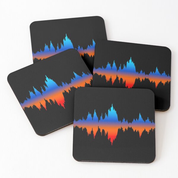 Item preview, Blue and Orange Waveform designed and sold by MaeleaTan.