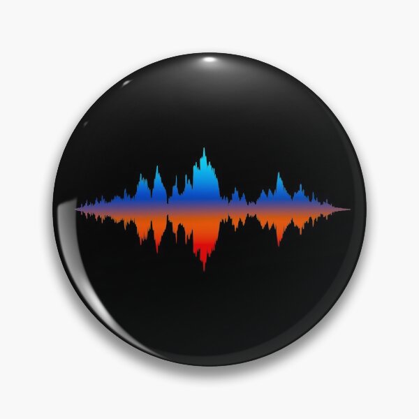 Item preview, Blue and Orange Waveform designed and sold by MaeleaTan.