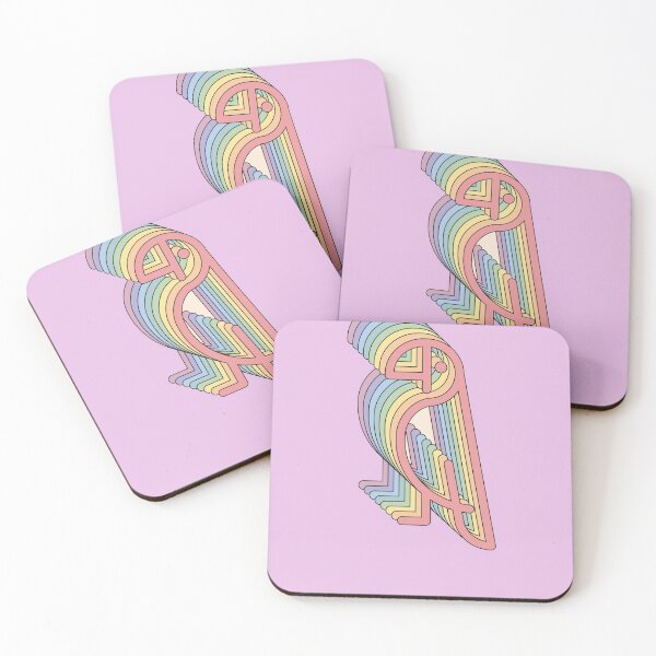 Item preview, Parrot Yikes Aesthetic Rainbow Animal Pastel Vintage designed and sold by goodfriendkyle.
