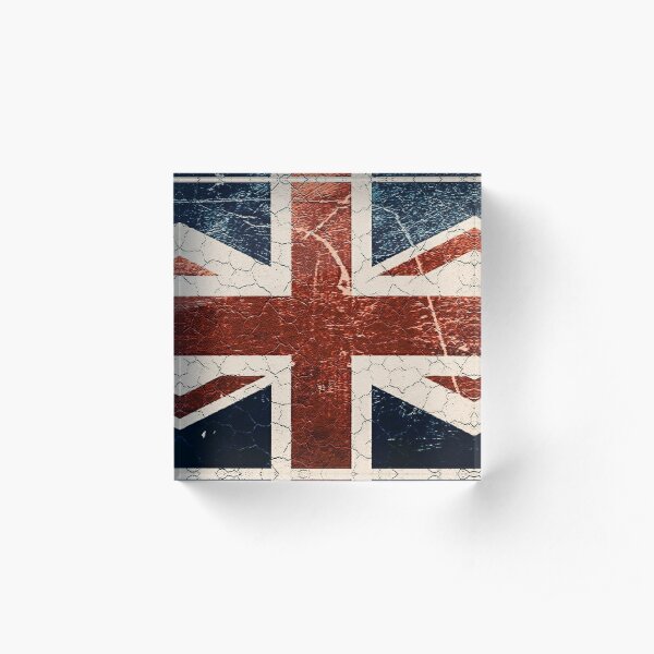 rul Britannia / English flag, Acrylic Block