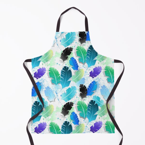 Item preview, Seamless Pattern with Blue Feathers designed and sold by Blackmoon9.