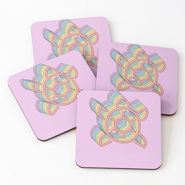 Item preview, Turtle Yikes Aesthetic Rainbow Animal Pastel Vintage designed and sold by goodfriendkyle.