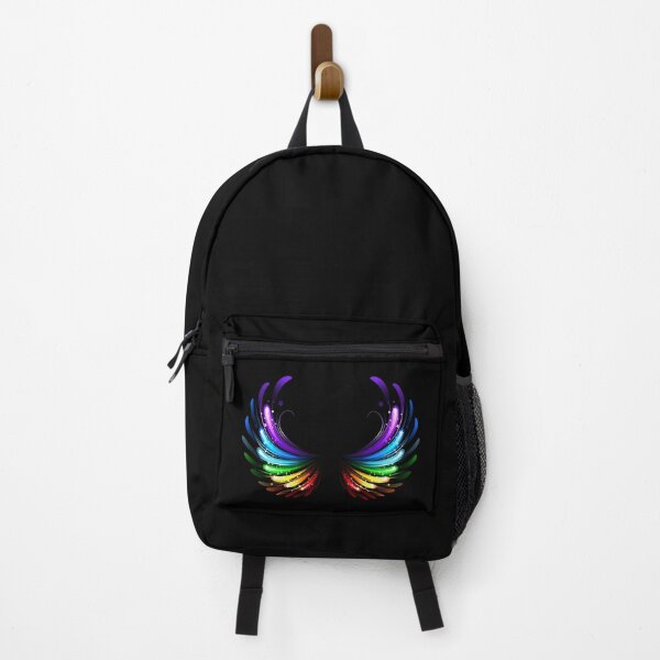 Item preview, Rainbow Wings on Black background designed and sold by Blackmoon9.