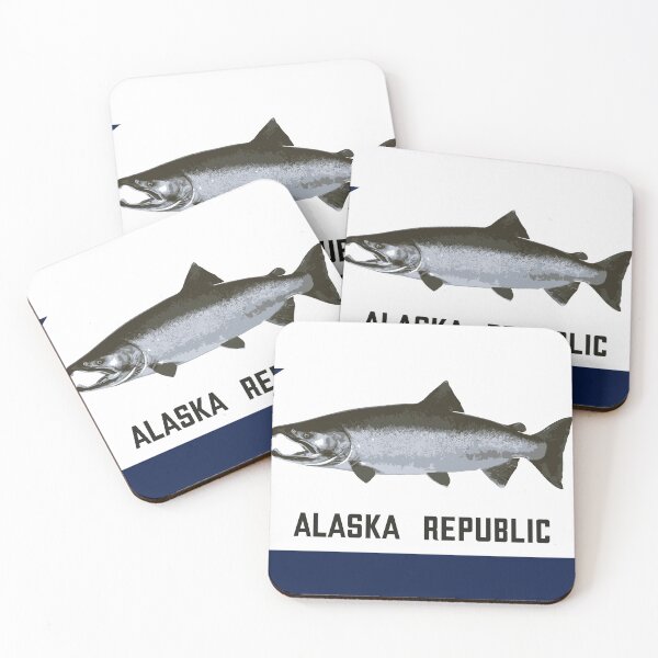 Item preview, Alaska Republic - salmon designed and sold by StateFlags.