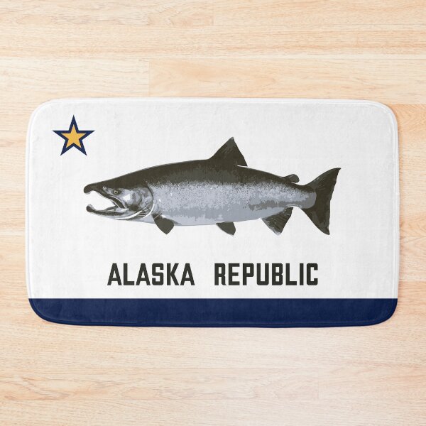 Item preview, Alaska Republic - salmon designed and sold by StateFlags.