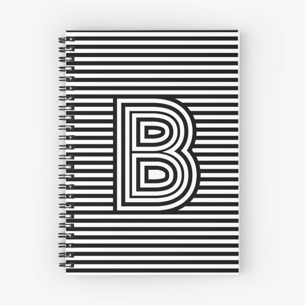 Artikelvorschau, Spur - Buchstabe B - Schwarz und Weiß entworfen und verkauft von raymondwarenyc.
