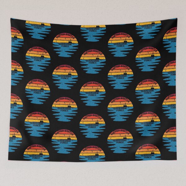 Item preview, Sunset US Submarine Force Ocean Distressed designed and sold by MadMando.