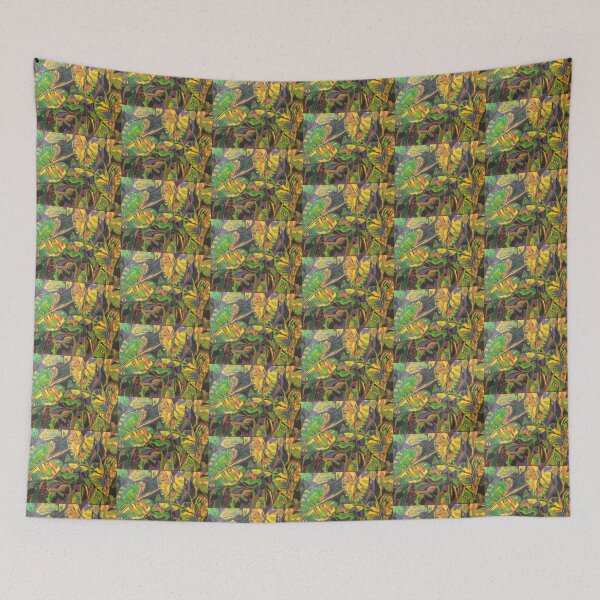 Item preview, Forest leaves Oil  designed and sold by MatchTheDrapes.